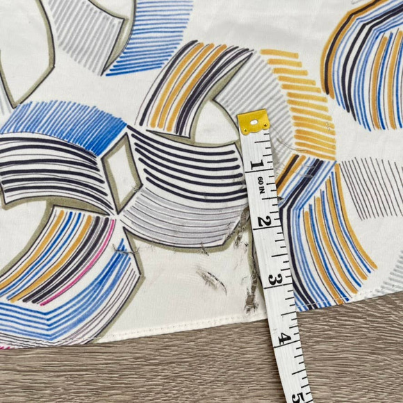 WAVERLY GREY Dress Womens Medium Multicolor Geometric V Neck Blouson - Medium - Picture 13 of 16